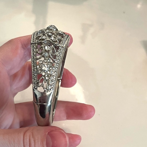 Silver Rhinestone Bracelet - Picture 5 of 7